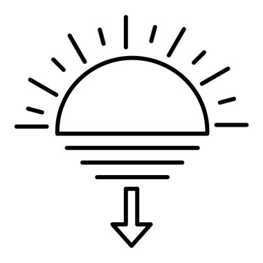 Güneş Simgesi Vektör illüstrasyonu