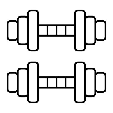 fitness ekipmanı simgesi vektör illüstrasyon grafik tasarımı
