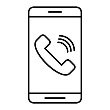 telefon arama simgesi vektör illüstrasyonu