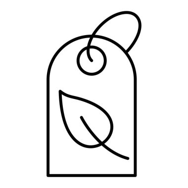 Simge etiketinin vektör illüstrasyonu