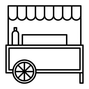 dükkan simgesi vektör illüstrasyonu