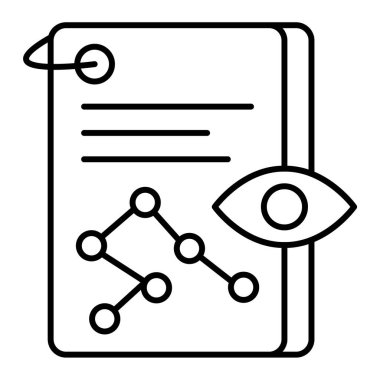 İş ve eğitim çizgisi ikonu. vektör illüstrasyonu