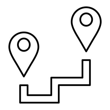 konum simgesi, vektör çizimi