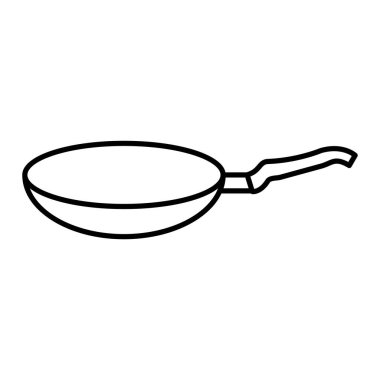 Kızartma tavasının vektör illüstrasyonu