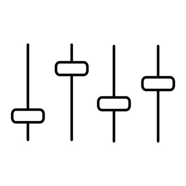 eşitleyici simge vektör illüstrasyonu