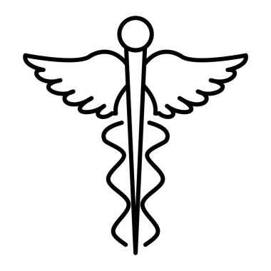 Tıbbi marihuana ikonu. Ana hatlı vektör çizimi. beyaz arkaplanda izole