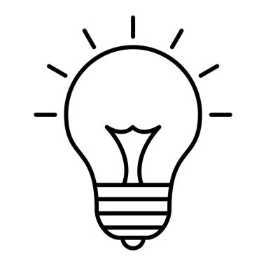 ampul simgesi vektör illüstrasyonu