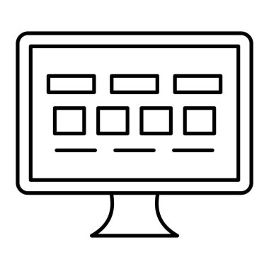 bilgisayar simgesi vektör illüstrasyonu