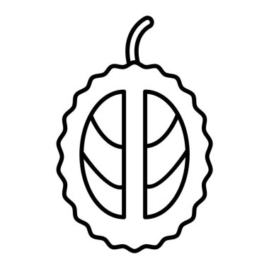 Sebze yemek ikonu vektörü. Siyah ve beyaz çizimler. izole kontur sembolü