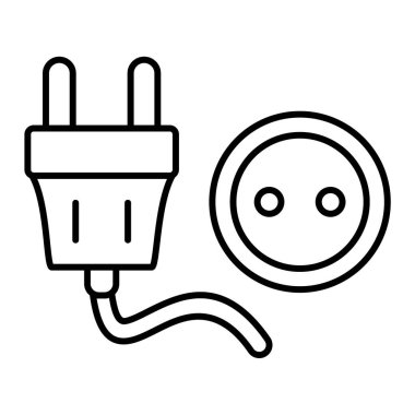 Tak vektör ince çizgi simgesi