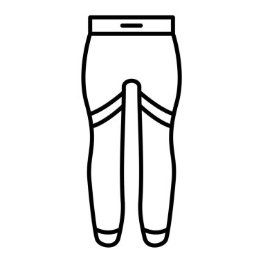 Pantolon. Web simgesi basit illüstrasyon