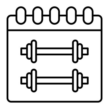 egzersiz vektör simgesi. düz biçim illüstrasyonu