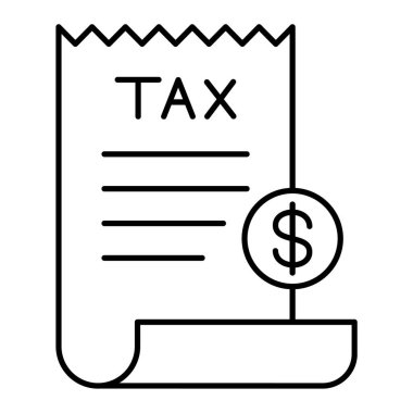 Vergi ödemesi. Basit tasarım