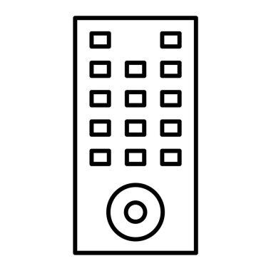 Otelde. Web simgesi basit illüstrasyon