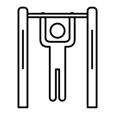 Tek spor simgesinin vektör illüstrasyonu