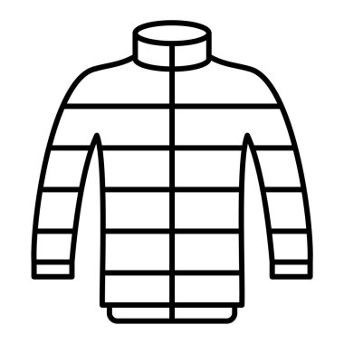 Ceket ikonu. Web için kıyafet vektör sembolünün basit bir illüstrasyonu