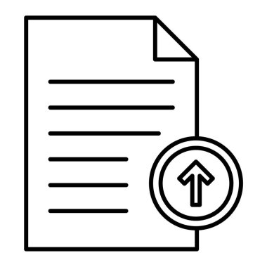 belge dosya simgesi, vektör illüstrasyonu