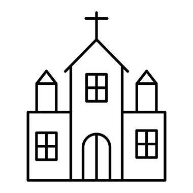 Kilise Binası simgesi. vektör çizim