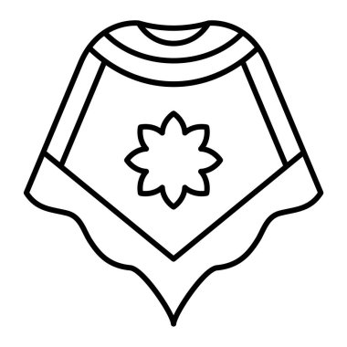 güzel çiçek simgesi, vektör illüstrasyonu