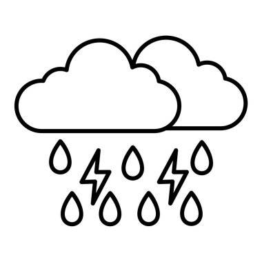 hava tahminleri ikonu vektör illüstrasyon grafik tasarımı
