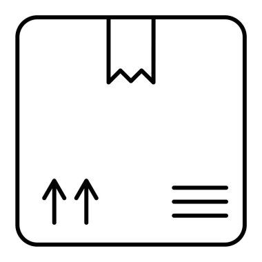 Bir hediye kutusu simgesinin vektör çizimi