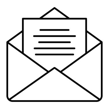 İleti e- posta vektör illüstrasyon tasarımı içeren zarf