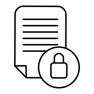 Güvenlik sistemi simgesi vektör illüstrasyonu