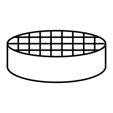 iş yönetimi çizgisi simgesi, ana hatlı vektör illüstrasyonu, doğrusal biçim kavramı