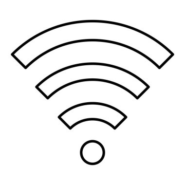 wifi simgesi vektör illüstrasyonu