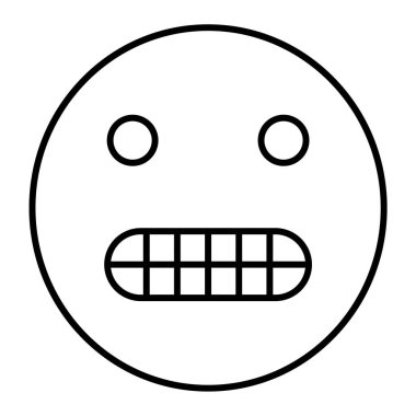 Moda Biçimli Emoji Simgesi İzole Arkaplan