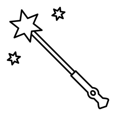 Sihirli değnek, vektör çizimi