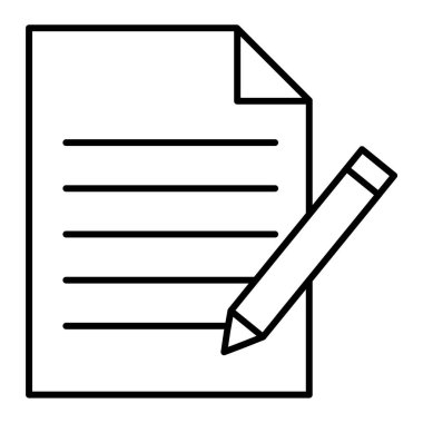 Belge. Web simgesi basit illüstrasyon