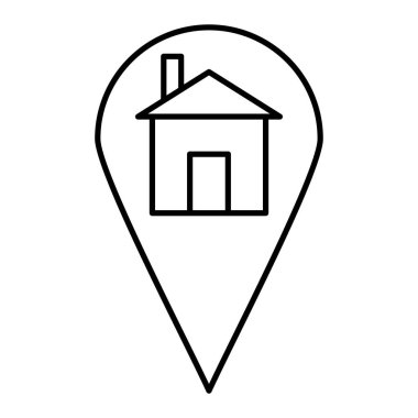 ev simgesi vektör illüstrasyonu