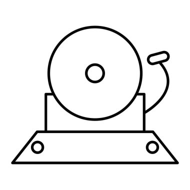 siyah çizgi simgesi, konsept illüstrasyon, dış hat sembolü, beyaz arkaplan üzerindeki vektör