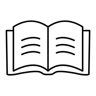 kitap simgesi vektör illüstrasyonu