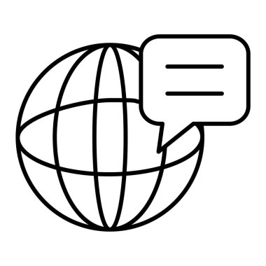 Küresel İletişim. Basit tasarım