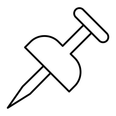 İğne. Web simgesi basit illüstrasyon