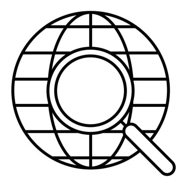 genel arama simgesi vektör illüstrasyonu