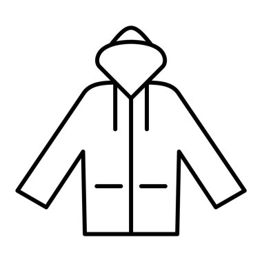 Ceket. Web simgesi basit illüstrasyon