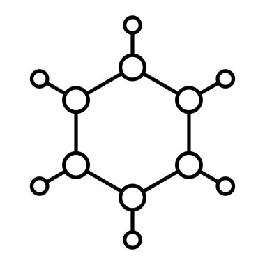Molekül simgesi vektör illüstrasyonu