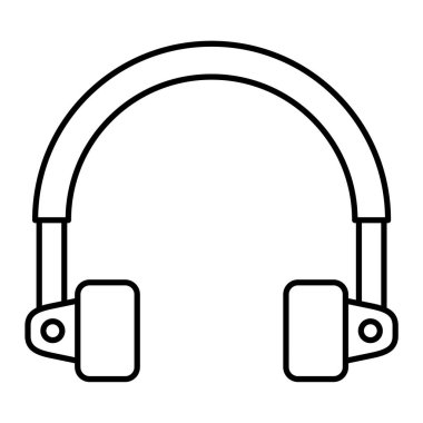 kulaklıklar vektör simgesi düzenlenebilir çizgi simgeleri ağ ve mobil için