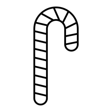 Şeker kamışı ikonu vektörü. İnce çizgi işareti. izole edilmiş sınır sembolü çizimi
