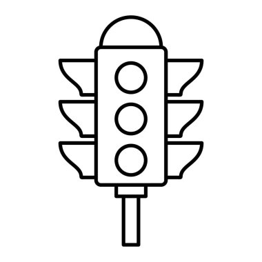 Trafik ışığı simgesi vektör illüstrasyonu