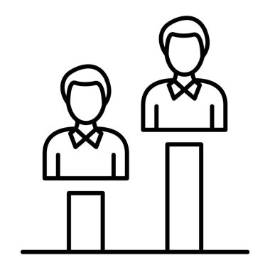 İş adamları ikon vektör illüstrasyon tasarımı