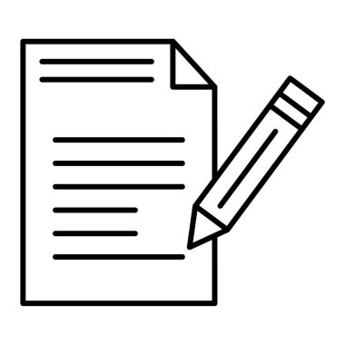 belge simgesi vektör illüstrasyonu