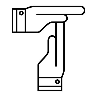 Bir bira ikonunu tutan el. Web için temizleyici vektör simgelerinin özet çizimi