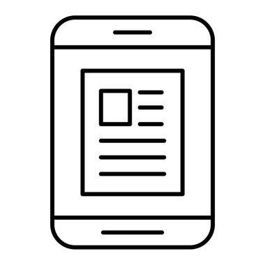 Akıllı telefon. Web simgesi basit illüstrasyon