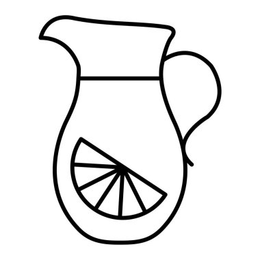 Limon vektör çizimi olan meyve suyu kavanozu