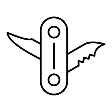 bıçak simgesi vektör illüstrasyonu