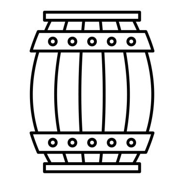 Fıçı. Web simgesi basit tasarım